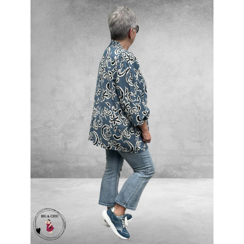 Kaffe Curve Blouse-Shirt Seawhite Paisley