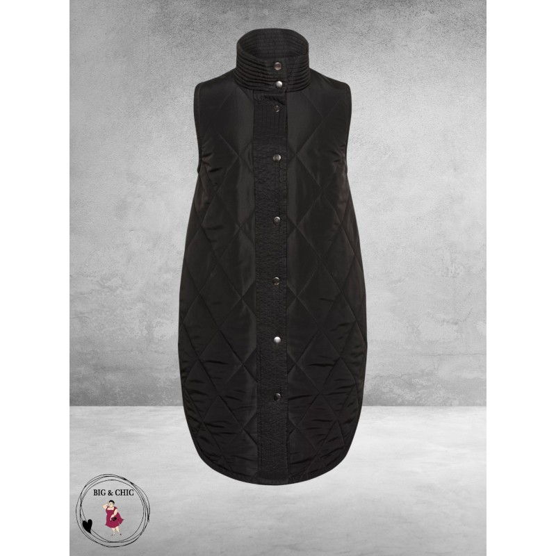 KAFFE CURVE Waist Coat Malena Black Deep