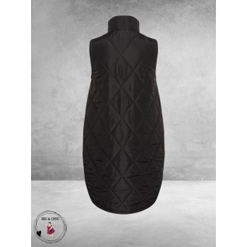 KAFFE CURVE Waist Coat Malena Black Deep
