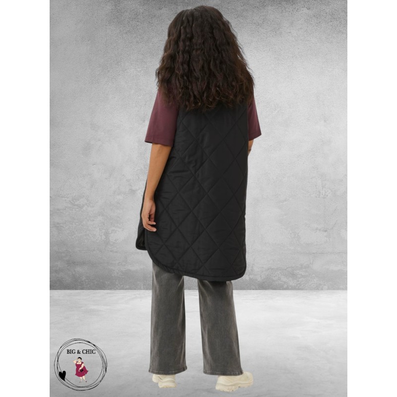 KAFFE CURVE Waist Coat Malena Black Deep