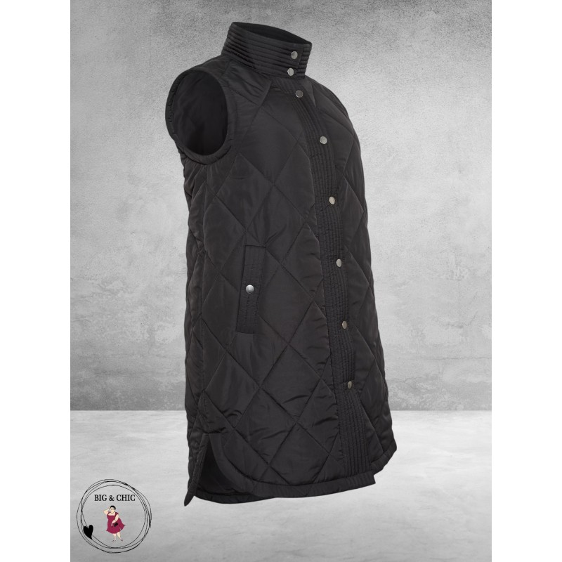 KAFFE CURVE Waist Coat Malena Black Deep