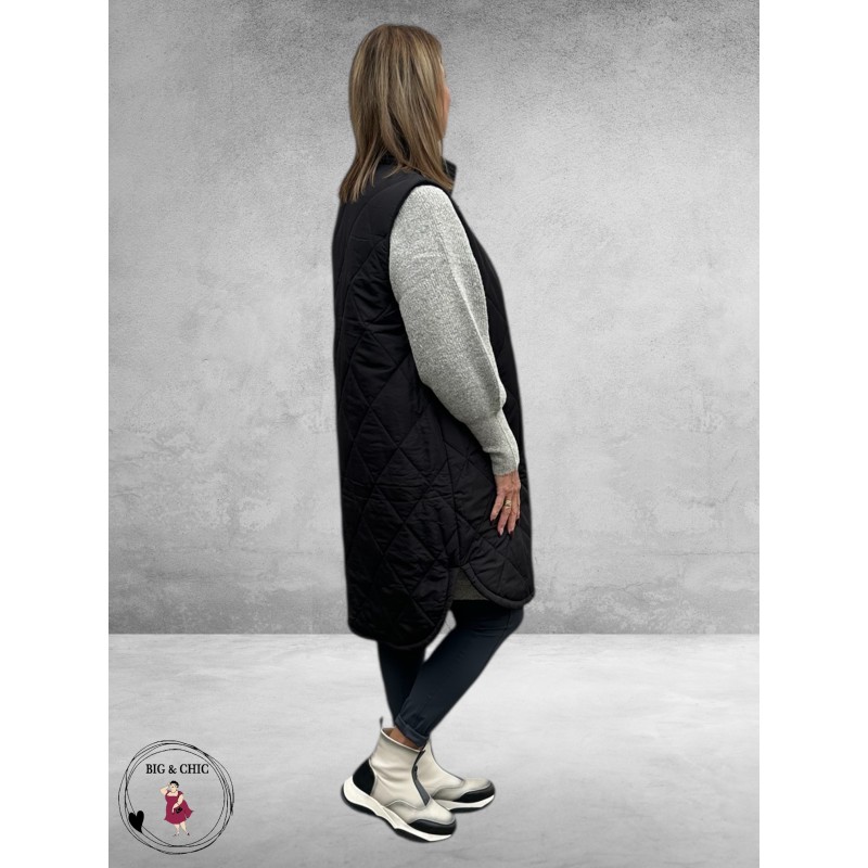 KAFFE CURVE Bodywarmer Malena Black Deep