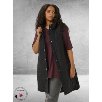 KAFFE CURVE Waist Coat Malena Black Deep