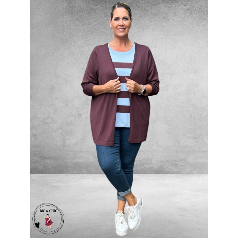 KAFFE CURVE Trui Lizzy Windsurfer/Fudge