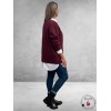 KAFFE CURVE Sweatshirt Amour Wine