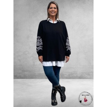 KAFFE CURVE Sweatshirt Black Deep