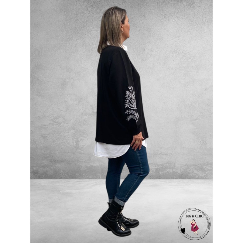 KAFFE CURVE Sweatshirt Black Deep