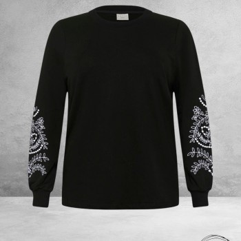 KAFFE CURVE Sweatshirt Black Deep