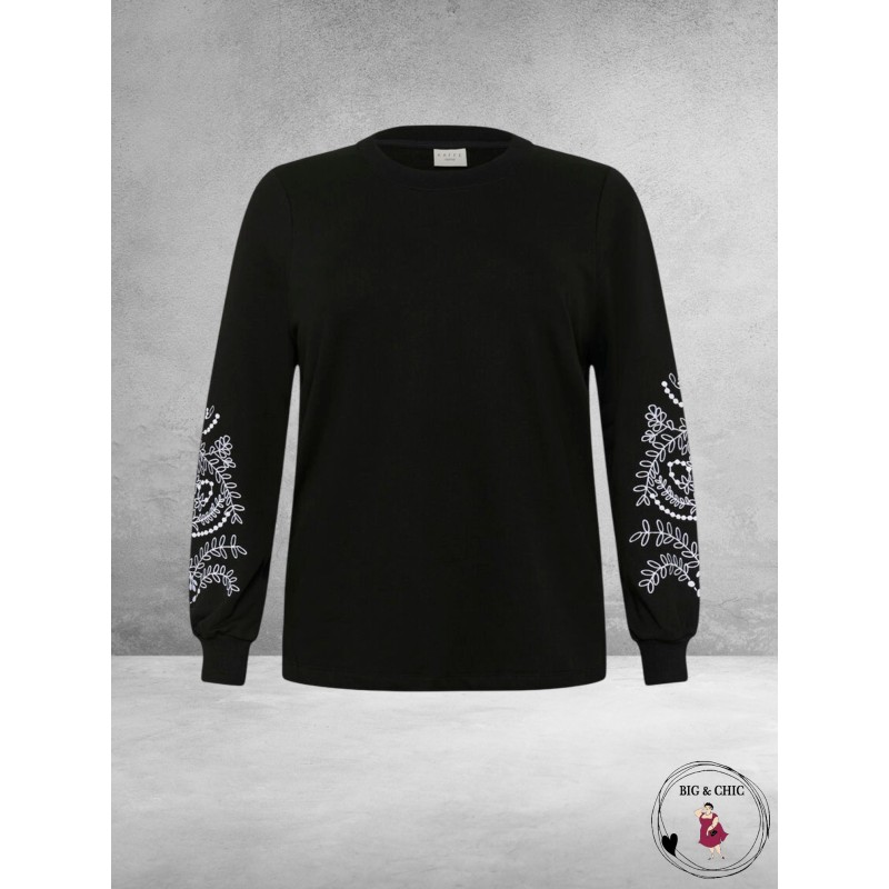 KAFFE CURVE Sweatshirt Black Deep