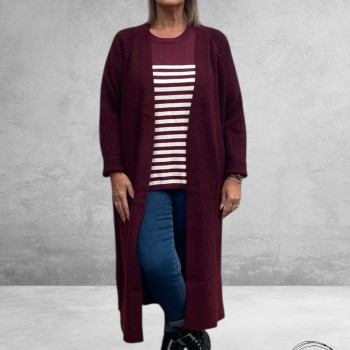 KAFFE CURVE Vest Lang Bordeaux Wine