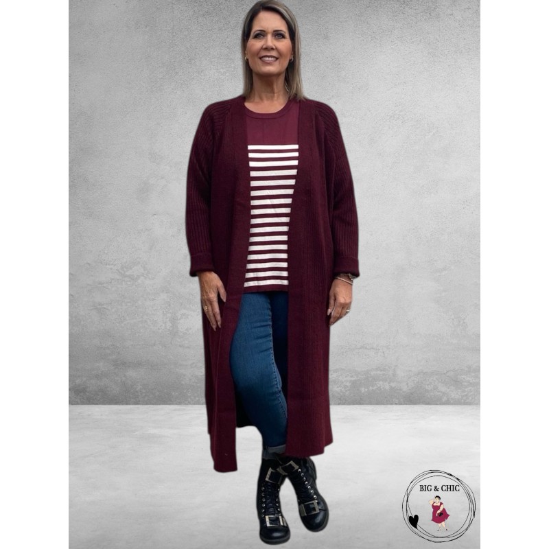KAFFE CURVE Vest Lang Bordeaux Wine