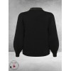 KAFFE CURVE Polo Pullover Carla Black Deep