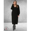 KAFFE CURVE Knit Dress Niela Black Deep