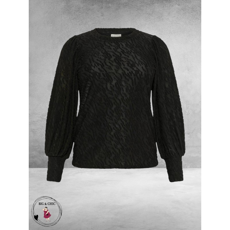 KAFFE CURVE Shirt Zarina Black Deep 