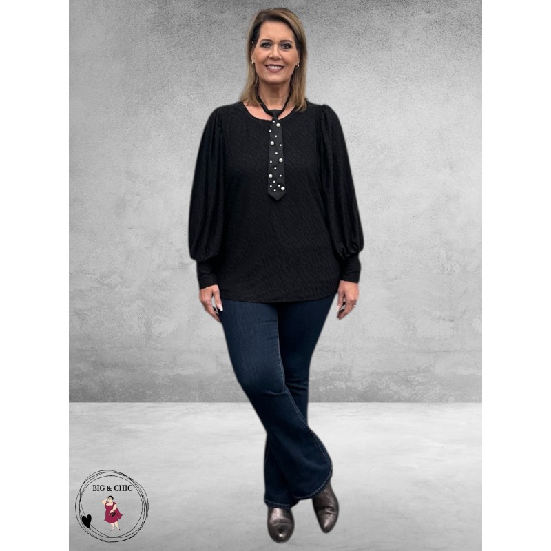 KAFFE CURVE Shirt Zarina Black Deep 