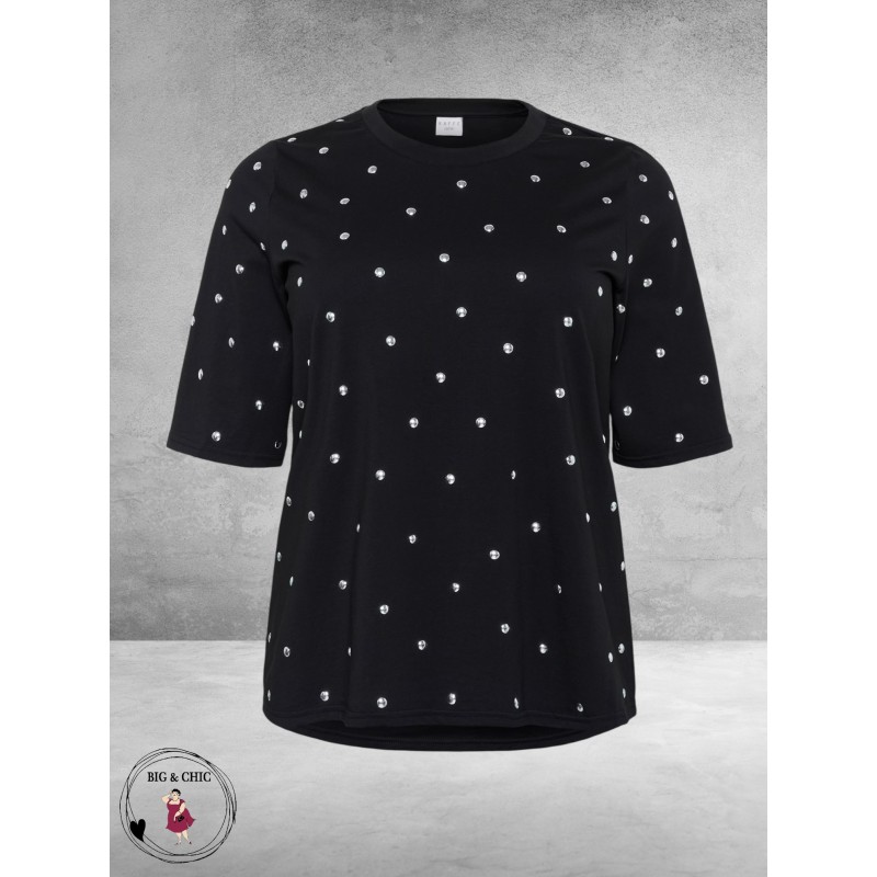 Kaffe Curve Shirt Chelena Zwart Studs