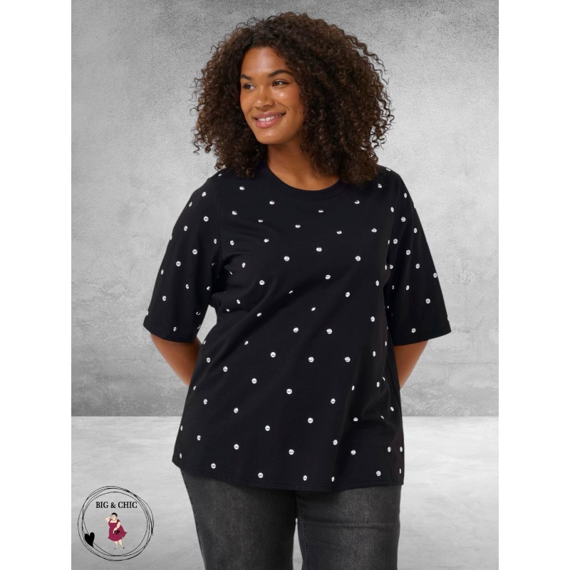 Kaffe Curve Shirt Chelena Zwart Studs