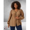 Kaffe Curve Blouse Mirana Toasted Coconut