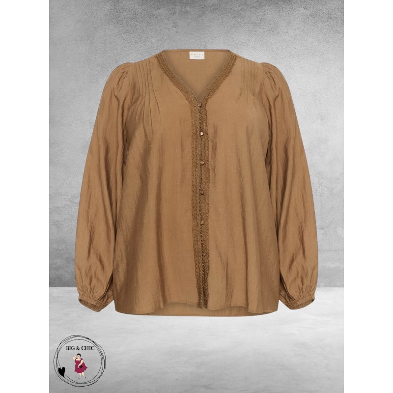 Kaffe Curve Blouse Mirana Toasted Coconut