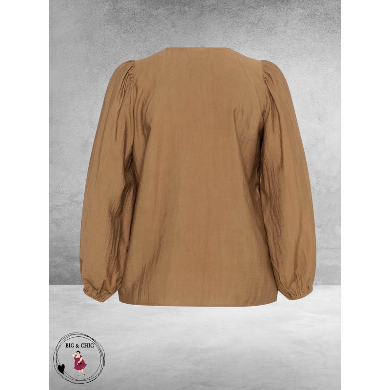 Kaffe Curve Blouse Mirana Toasted Coconut