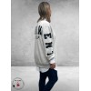 KAFFE CURVE Sweatshirt Statement Lichtgrijs 