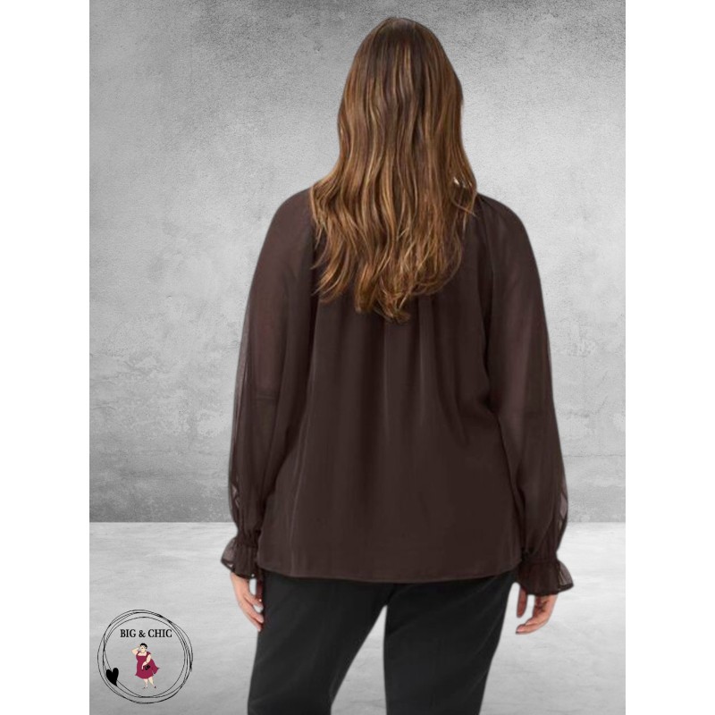 KAFFE CURVE Blouse Milanna Coffee