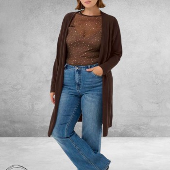 KAFFE CURVE Vest Farsia Coffee 