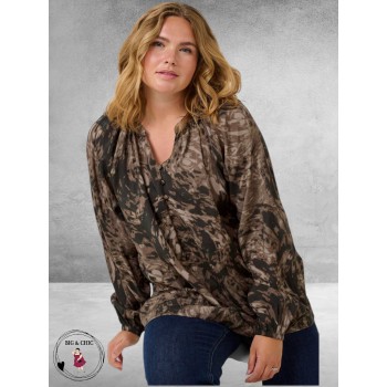 KAFFE CURVE Blouse Jamia Grafische Print