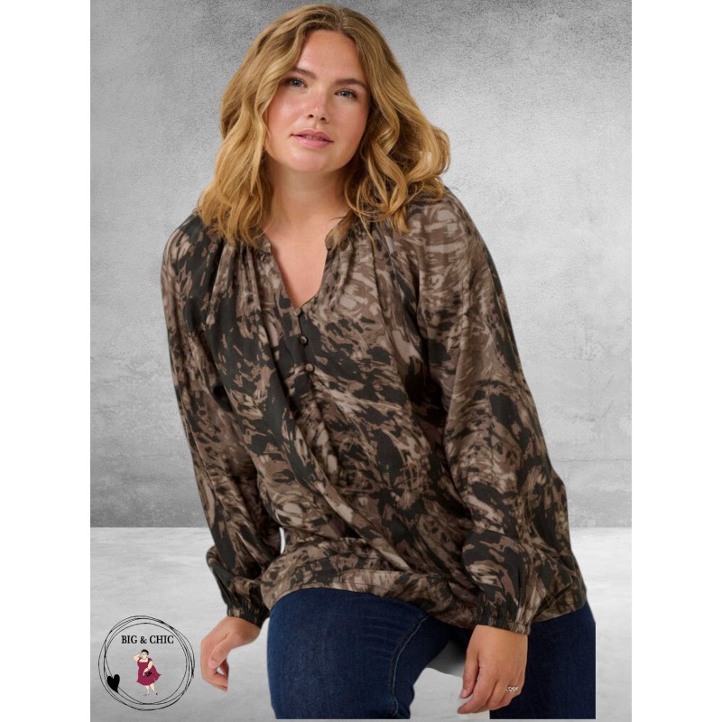 KAFFE CURVE Blouse Jamia Grafische Print