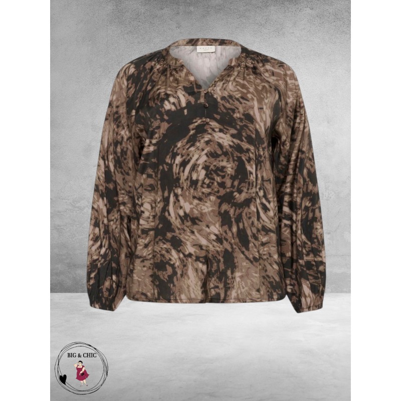 KAFFE CURVE Blouse Jamia Grafische Print