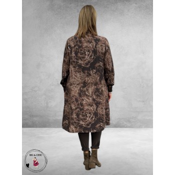 KAFFE CURVE Doorknoop Jurk Jamia Grafische Print