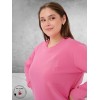 KAFFE CURVE Sweatshirt Pink Power