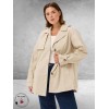 Kaffe curve Trenchcoat Kort Feather Grey