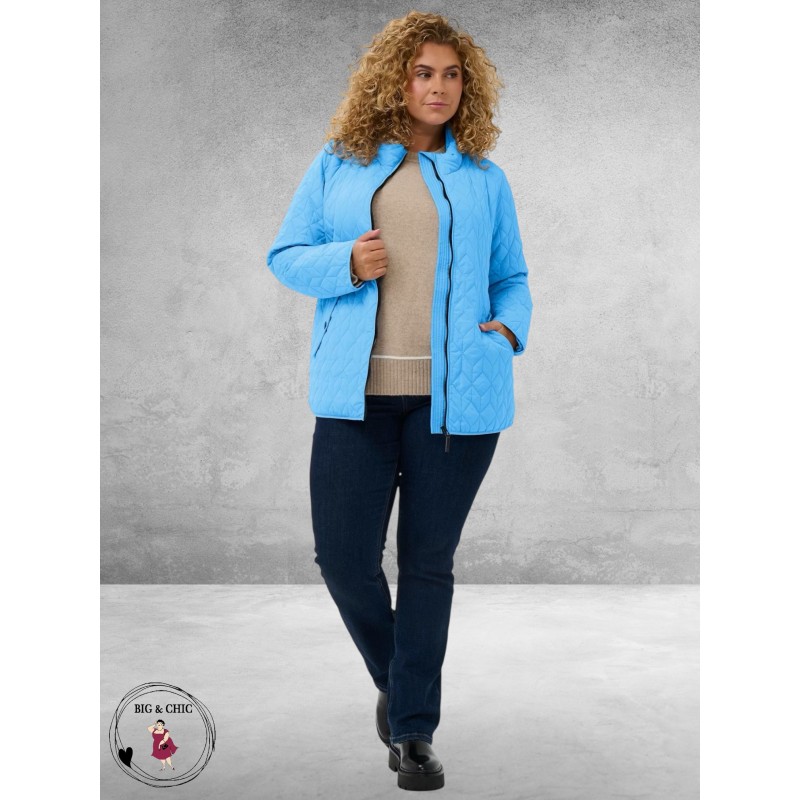 Kaffe Curve Jas Leina Step Azure Blue