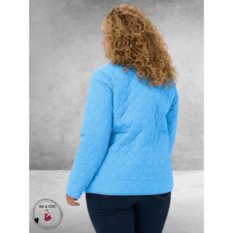 Kaffe Curve Jas Leina Step Azure Blue