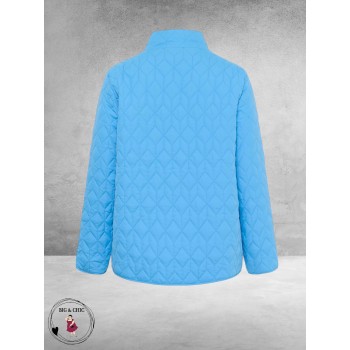 Kaffe Curve Jas Leina Step Azure Blue