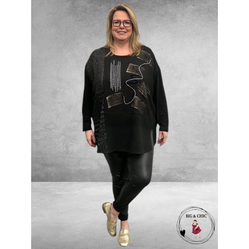 MAXLIVE Shirt Zwart/Goud