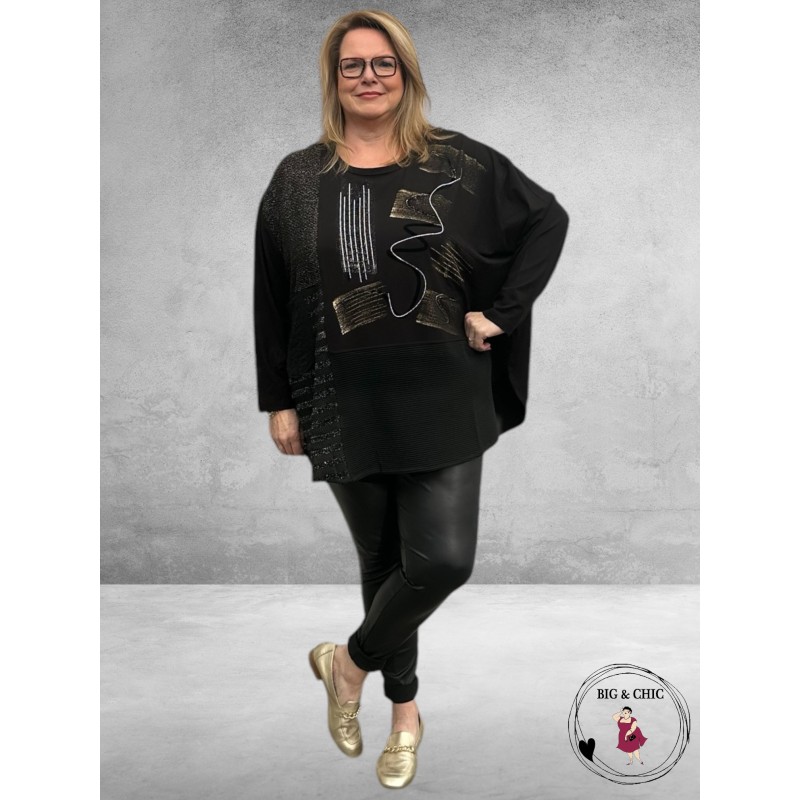 MAXLIVE Shirt Zwart/Goud