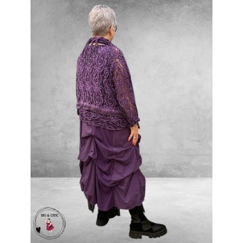 Moonshine Kanten Shirt Fuchsia Oversized