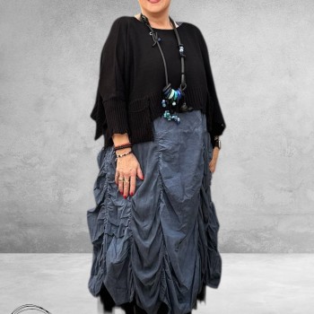 Moonshine Jurk Ophaal Jeansblauw