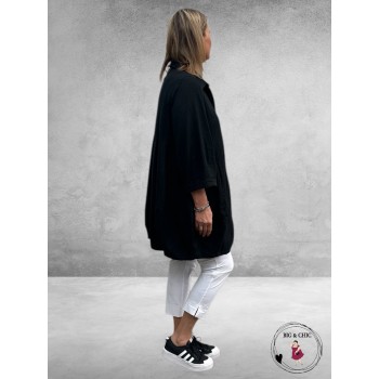 NOEN Tuniek/Jurk Linnen Zwart