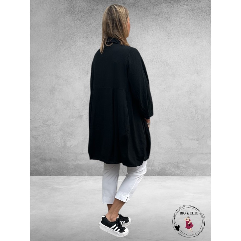 NOEN Tuniek/Jurk Linnen Zwart