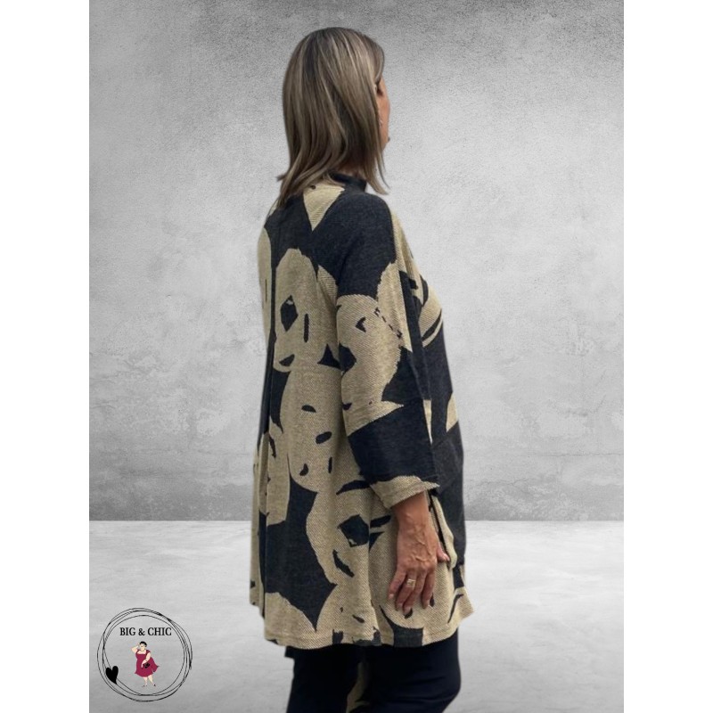 NOEN Tuniek Zwart/Beige