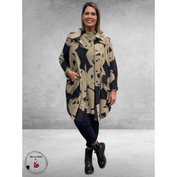 NOEN Cardigan Zwart/Beige