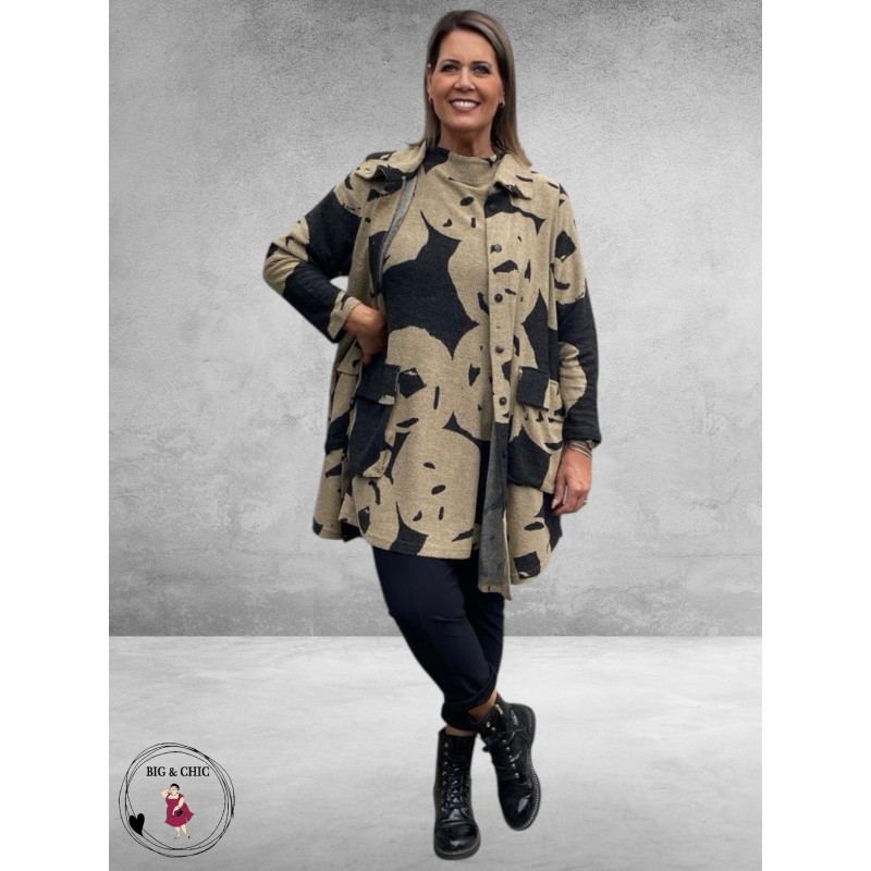 NOEN Cardigan Zwart/Beige