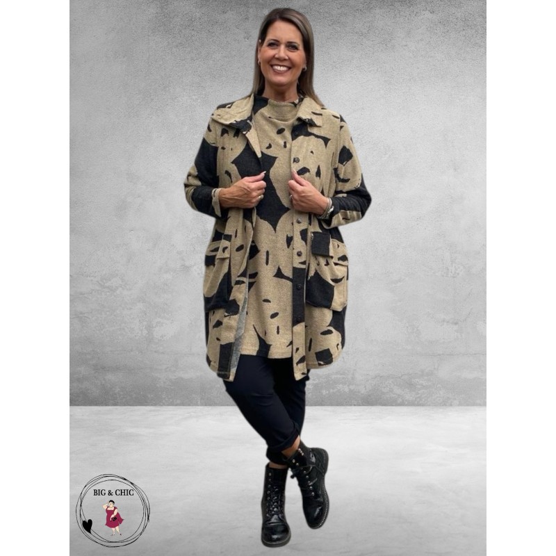 NOEN Cardigan Zwart/Beige