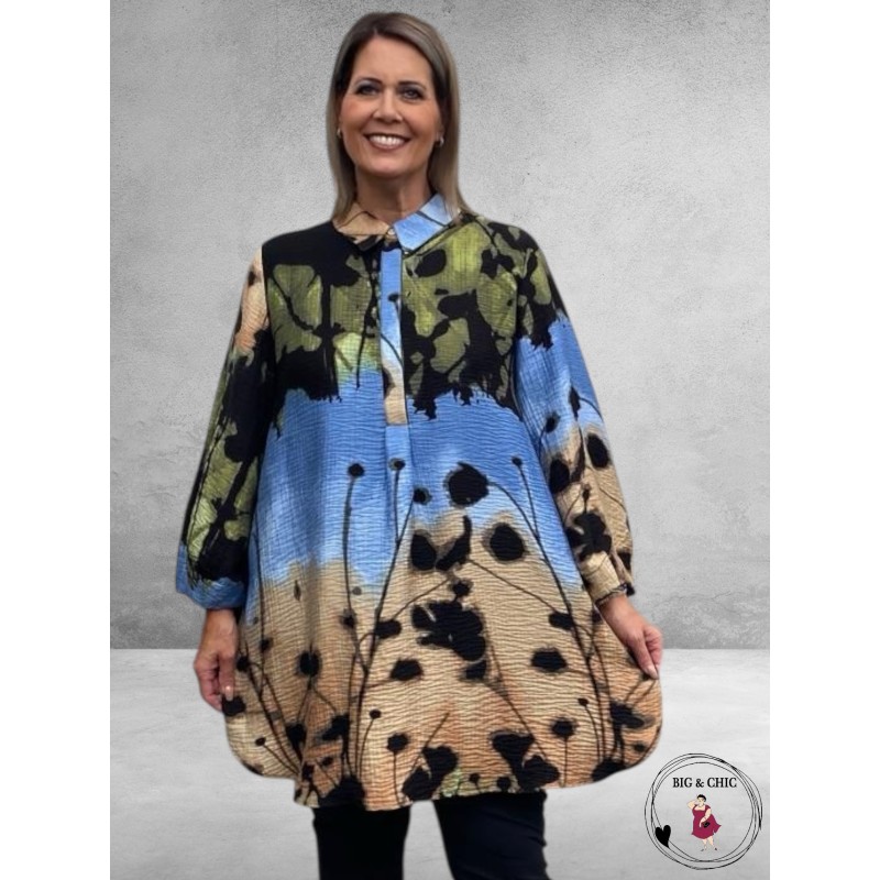 NOEN Tuniek/Blouse Blauw Mix