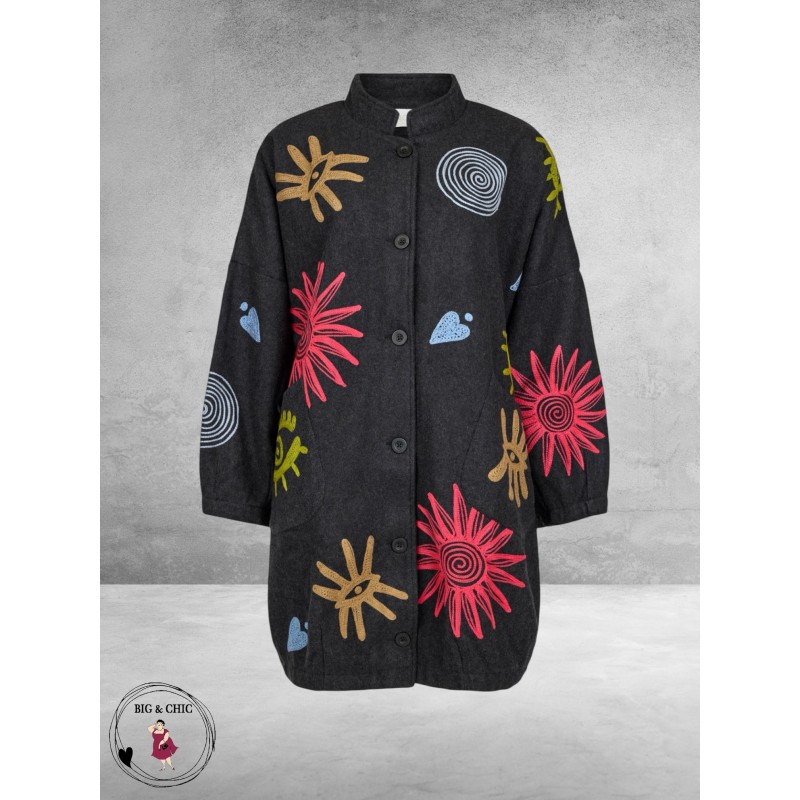 NOEN Jas Grijs Wolmix