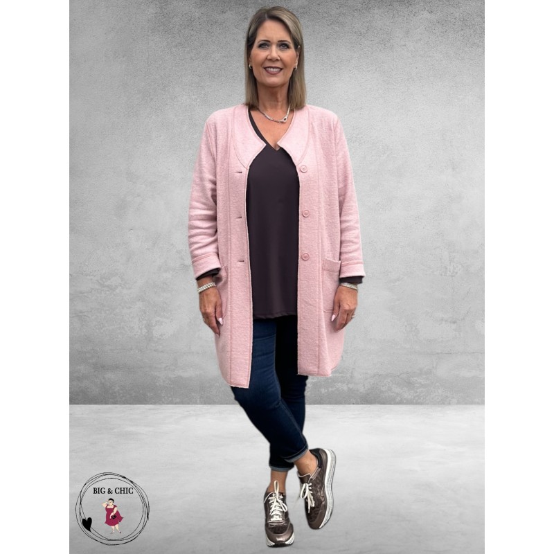 NOEN Jas Lichtroze Wolmix Lang