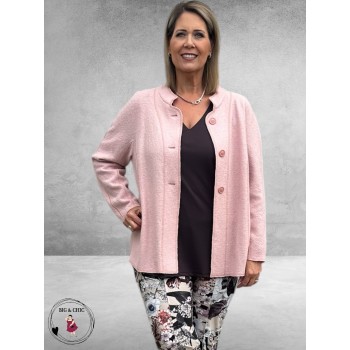 NOEN Jas Lichtroze Wolmix Kort